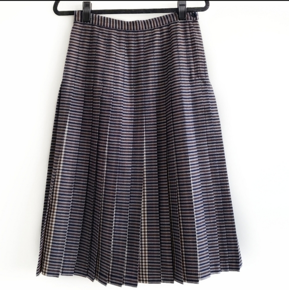 Vintage Aquascutum London wool plaid skirt size 4 - Picture 11 of 11